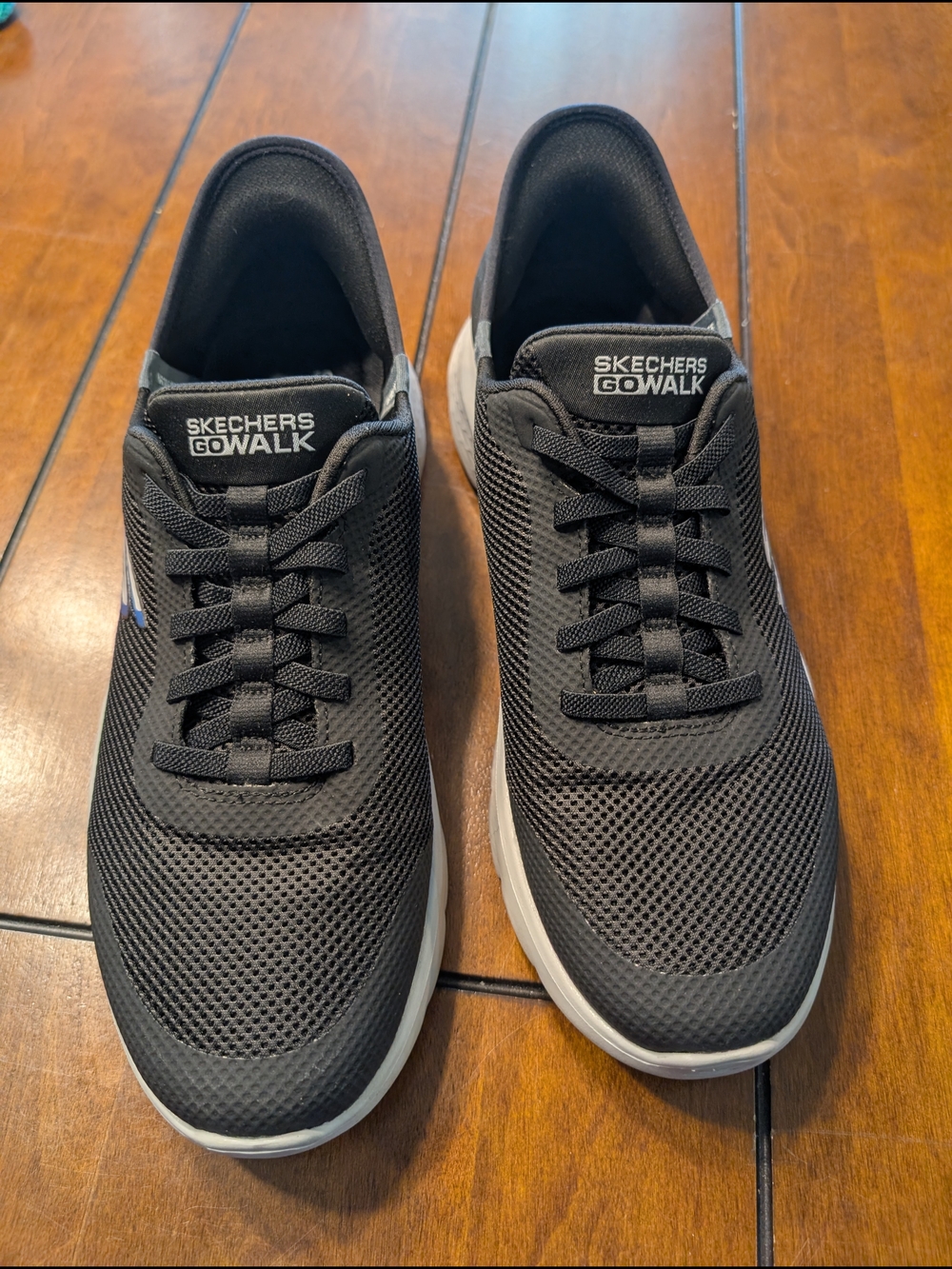 Skechers GOwalk Slip-Ins Men's 12 Black Gray SN216324